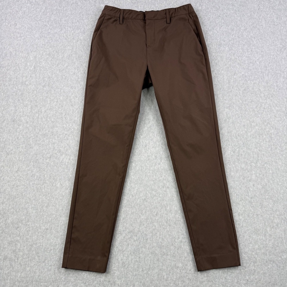 BYLT Pants Mens 32x30 Brown Slim Fit Executive Performance Chino Trousers Work